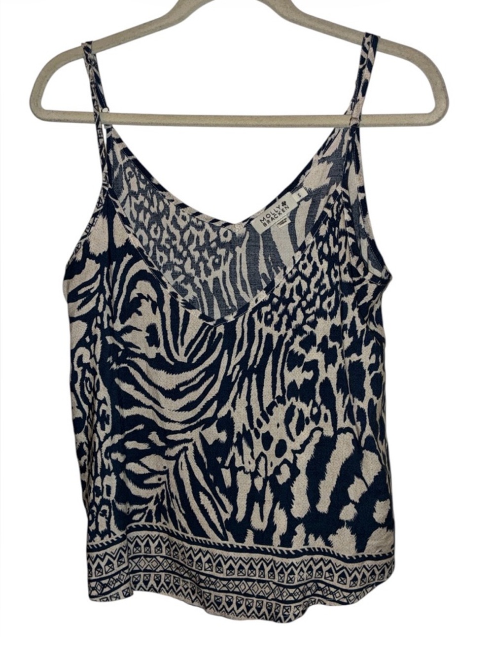 Molly Bracken Women’s Zebra Wide Leg Pants Sz M Top Sz S this is a set. - Picture 3 of 14